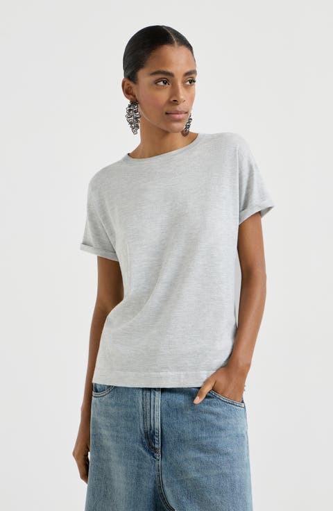 Cashmere and silk lightweight sweater