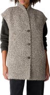 Eileen Fisher High Collar Alpaca and Wool Vest