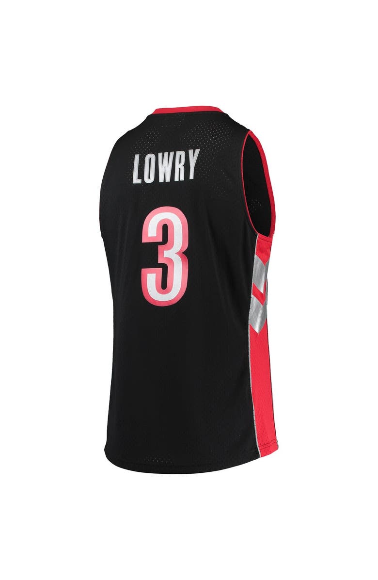 Mitchell & Ness Men's Mitchell & Ness Kyle Lowry Black Toronto Raptors 2001/02 Hardwood Classics Swingman Jersey, Alternate, color, 