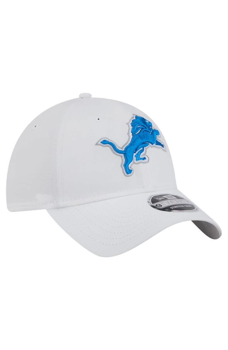 New Era Men's New Era White Detroit Lions Active Ripstop 9TWENTY Stretch-Snap Hat, Alternate, color, 
