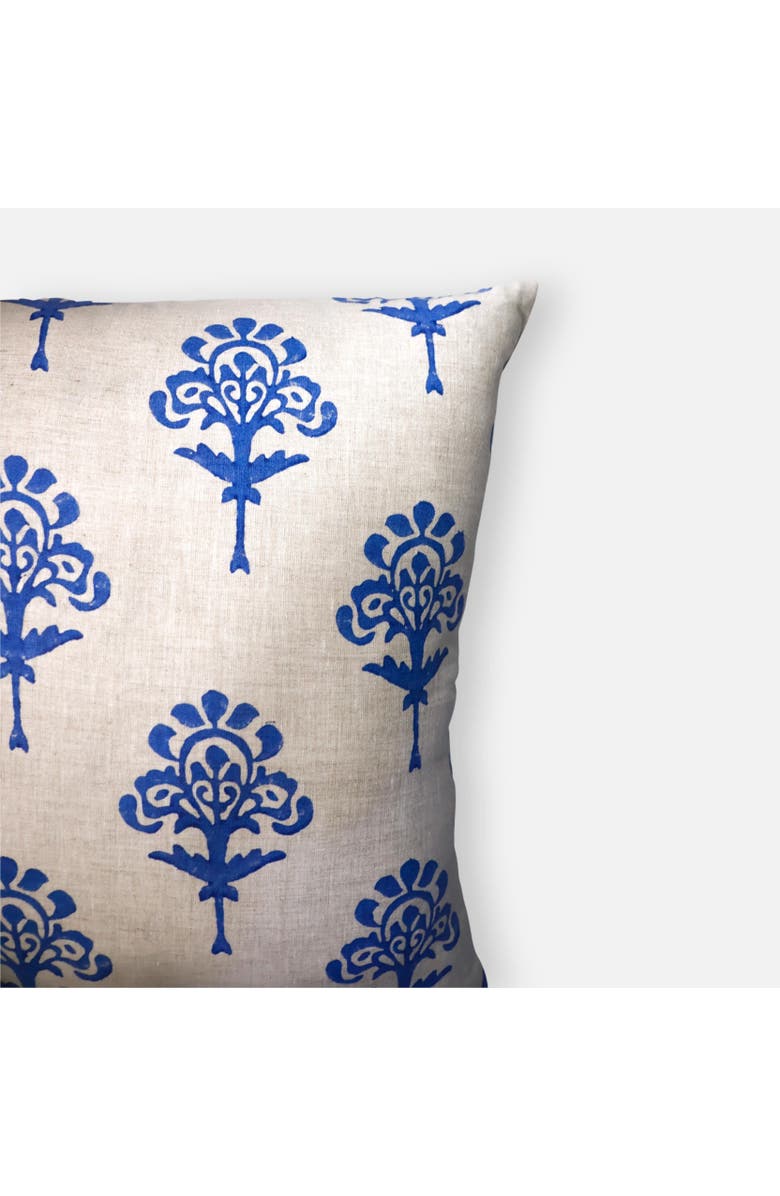 Banyan & Birch Blue Harmony Pure Linen Throw Pillow Cover, Alternate, color, Blue