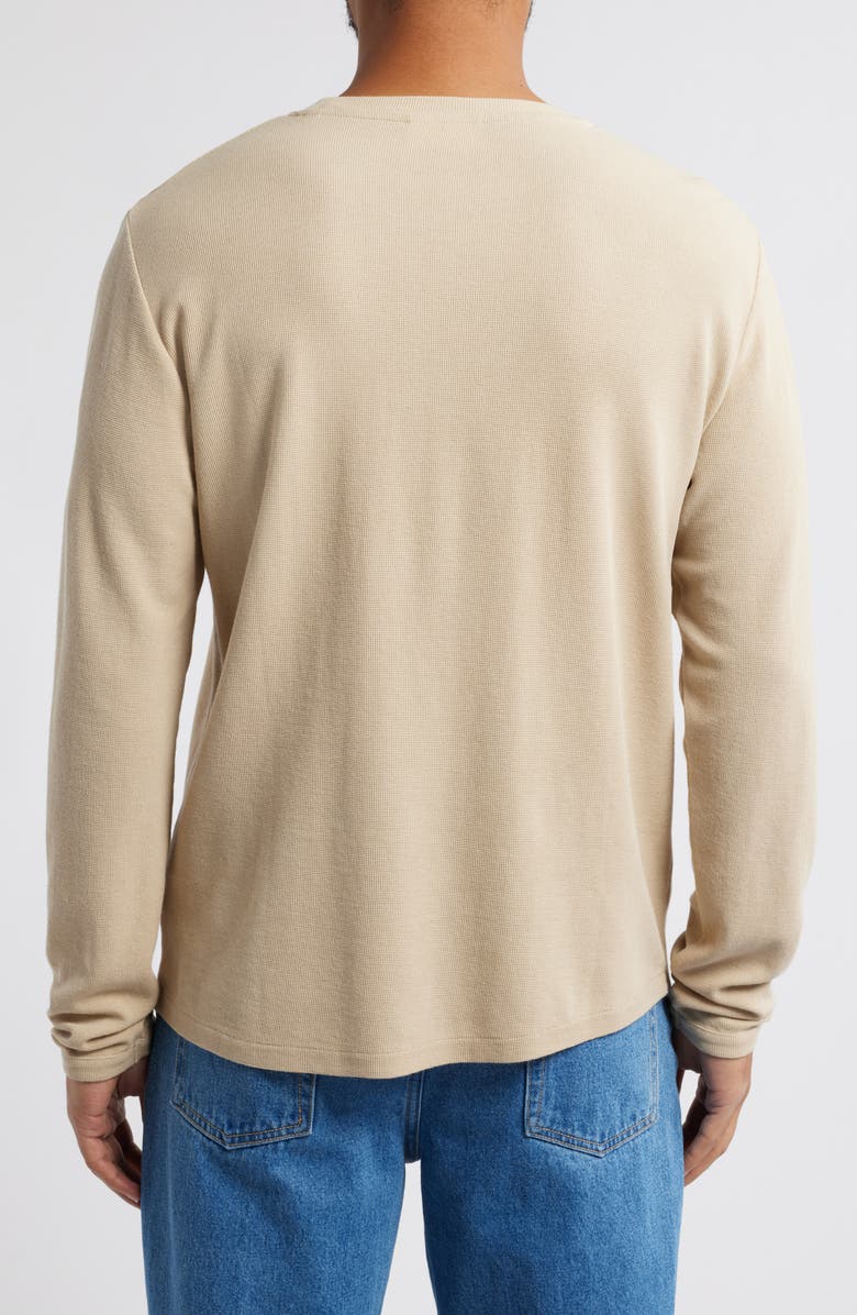 NN07 Clive Long Sleeve Waffle Knit Tee, Alternate, color, White Pepper