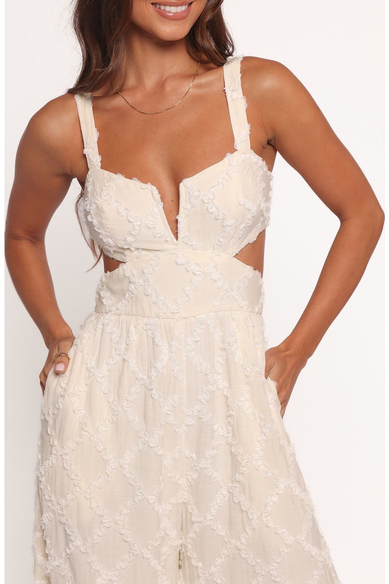 Avella Cutout Wide Leg Jumpsuit, Alternate, color, WHITE