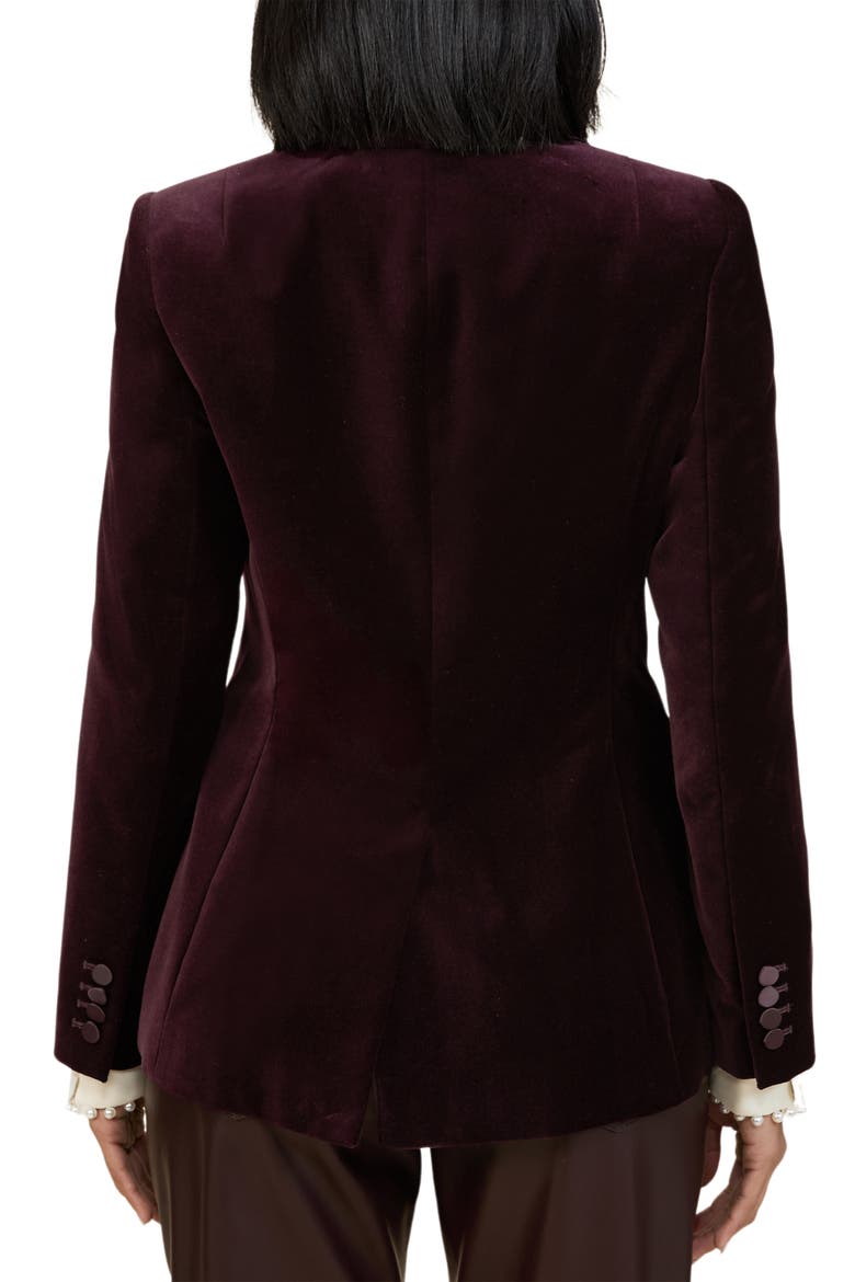 Elia Cotton Velveteen Blazer, Alternate, color, BURGUNDY