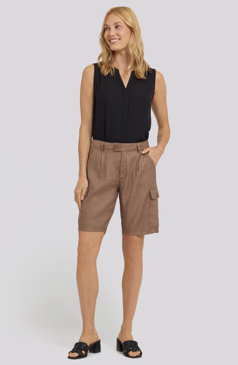 NYDJ Cargo Bermuda Shorts, Alternate, color, Toasted Coconut