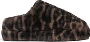 Apparis Misha Leopard Print Faux Fur Slipper