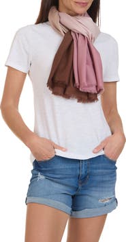 Vince Dip Dye Wool & Cashmere Scarf