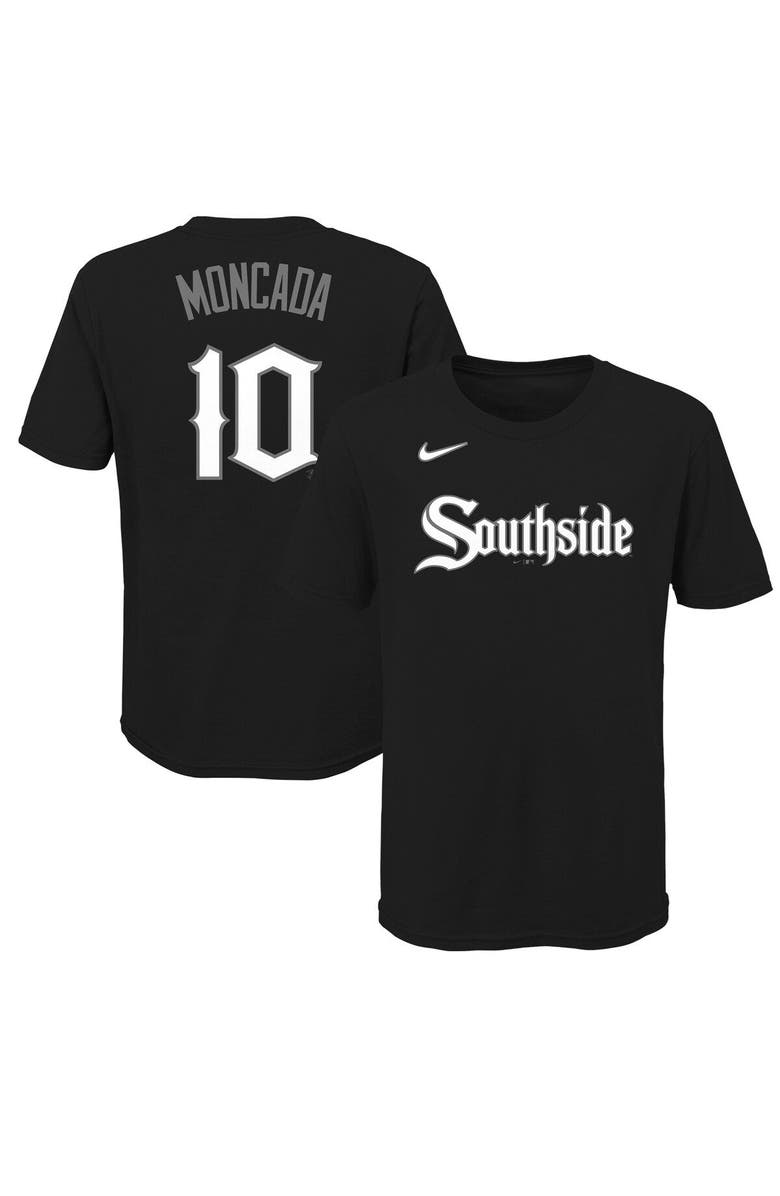 Nike Youth Nike Yoan Moncada Black Chicago White Sox City Connect Name & Number T-Shirt, Main, color, 