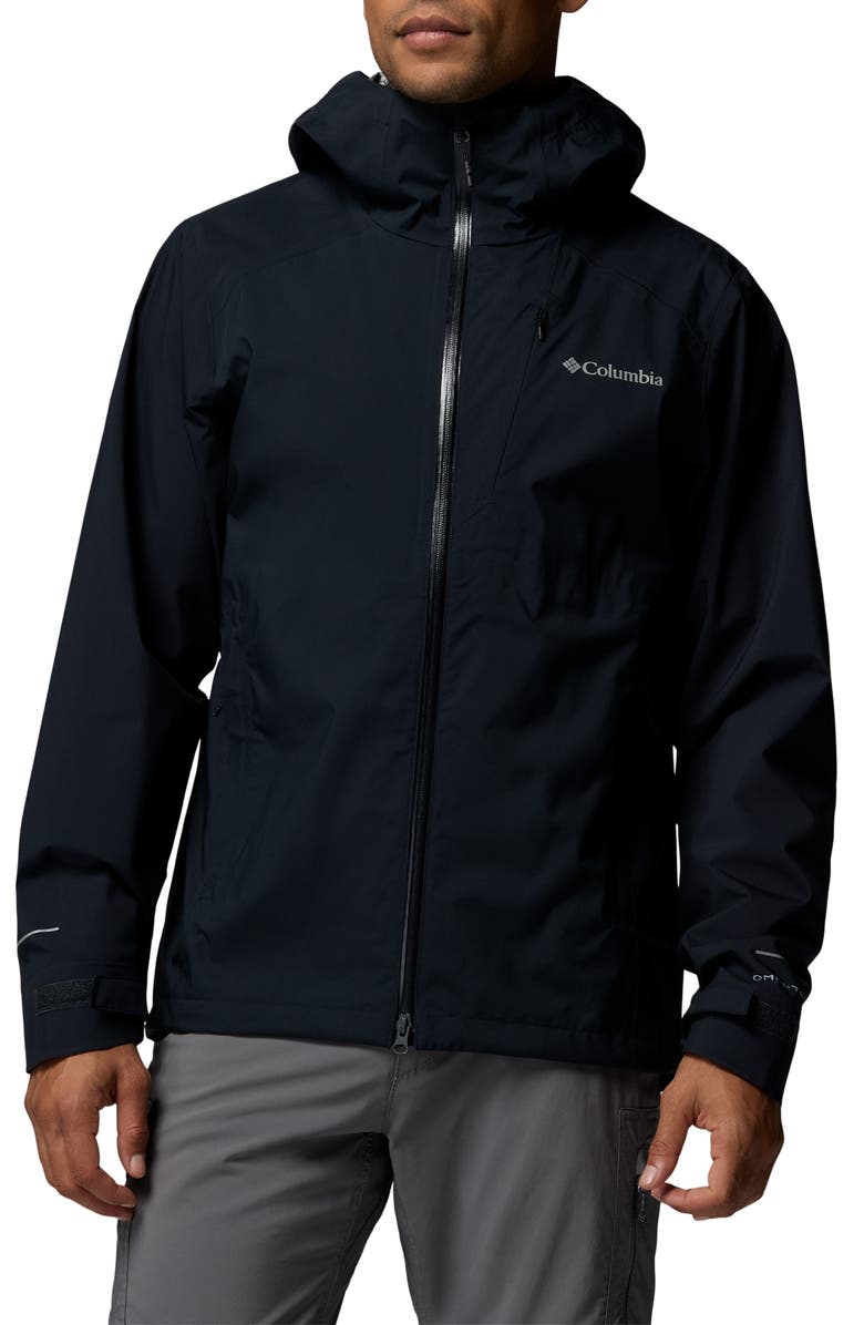 Columbia Trailborne Omni-Tech Waterproof Jacket, Main, color, Black