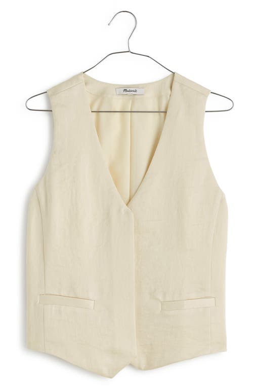 Madewell Satin Vest In Cake Batter