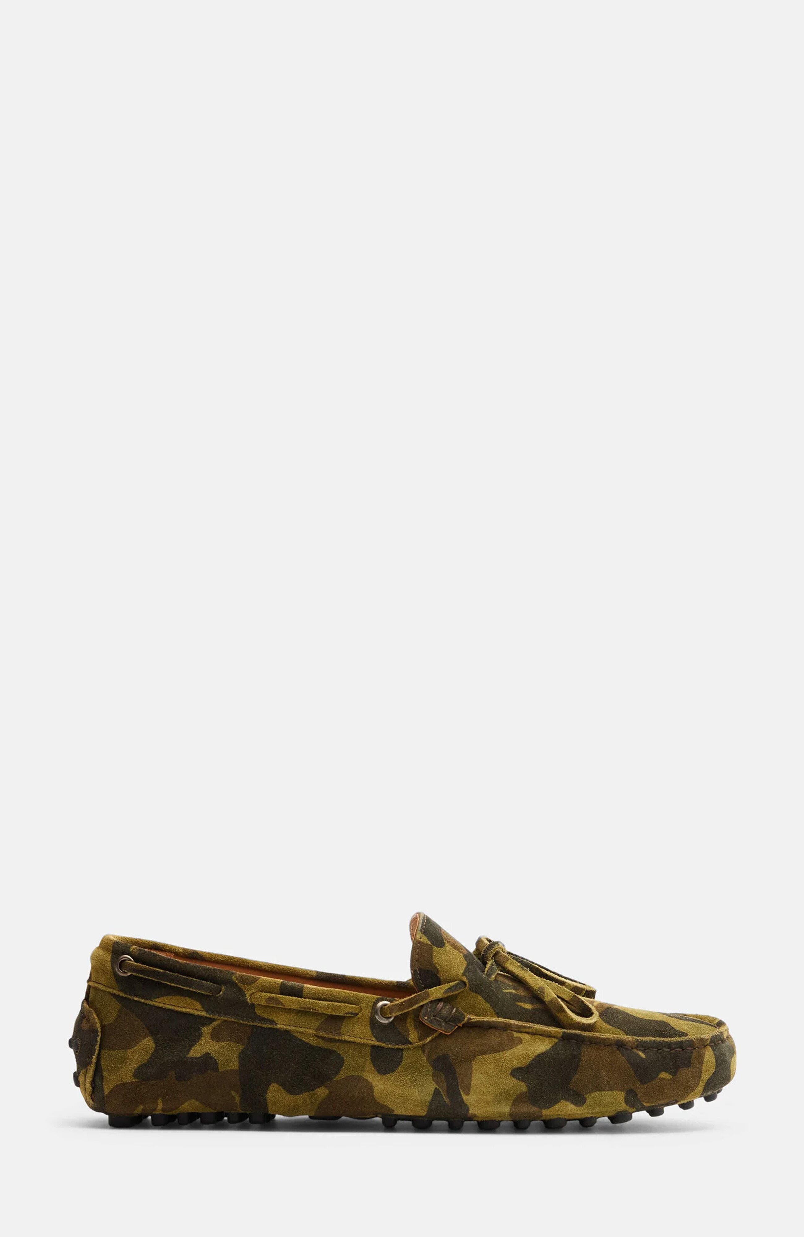 James Driving Shoes, Alternate, color, Camo - Suede