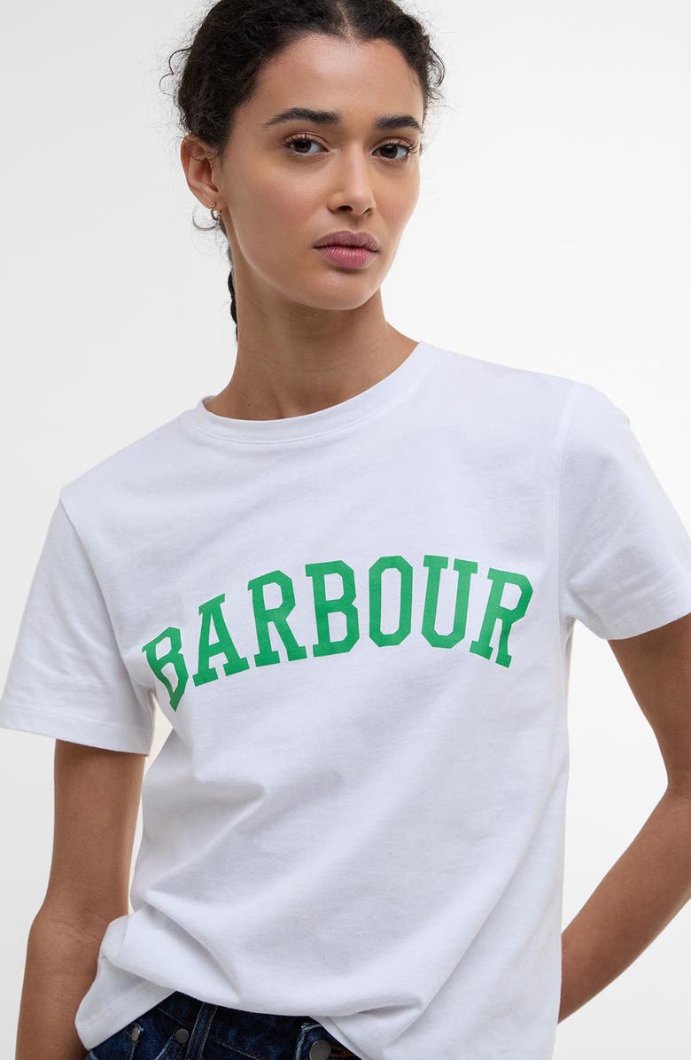 Barbour Bailey Logo Graphic T-Shirt, Alternate, color, White