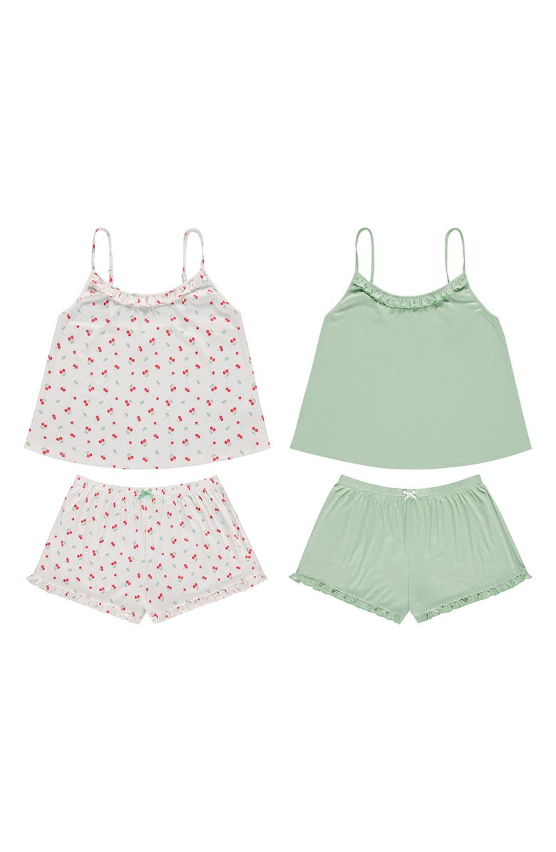 Flora By Flora Nikrooz Sherine Set of 2 Short Pajamas, Alternate, color, Ivory