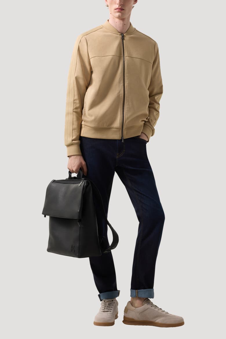 Lennox Jersey Jacket, Alternate, color, Camel