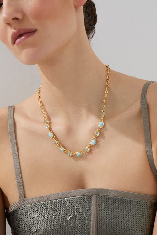 Nadri Cabarete Multi Chain Collar Necklace In Gold