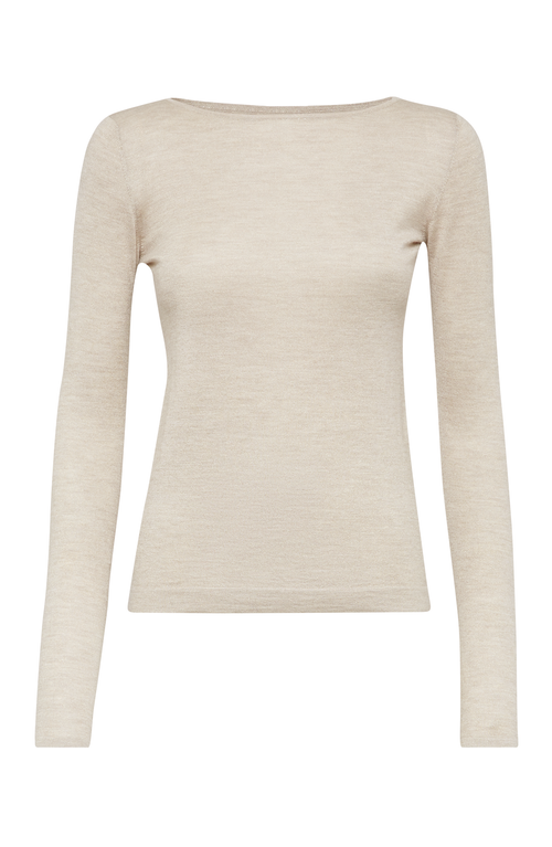 Shop Brunello Cucinelli Sparkling Sweater In Desert
