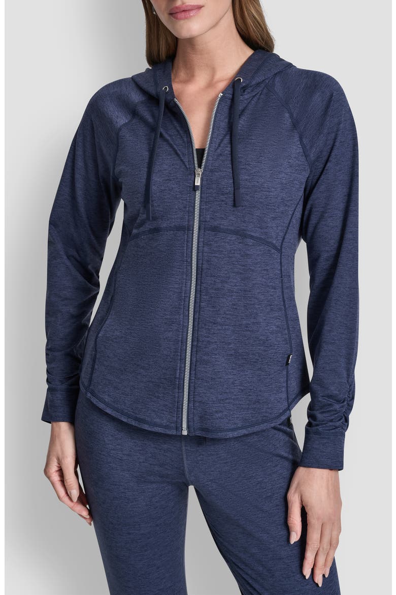 Spacedye Full Zip Hoodie, Main, color, PEACOAT SPACEDYE