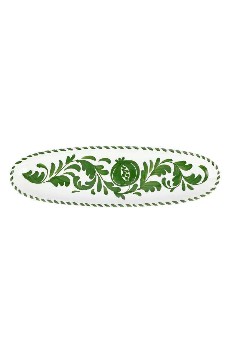 VIETRI Arezzo Narrow Platter, Main, color, Green
