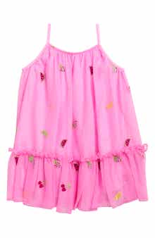 Zunie Kids' Fruit Embroidered Fluffy Dress