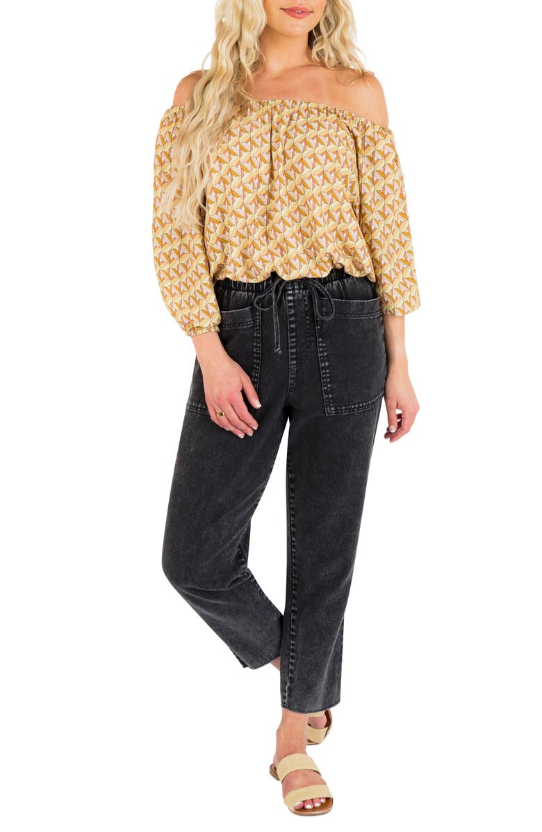 Hurley City Block Off the Shoulder Top, Alternate, color, 