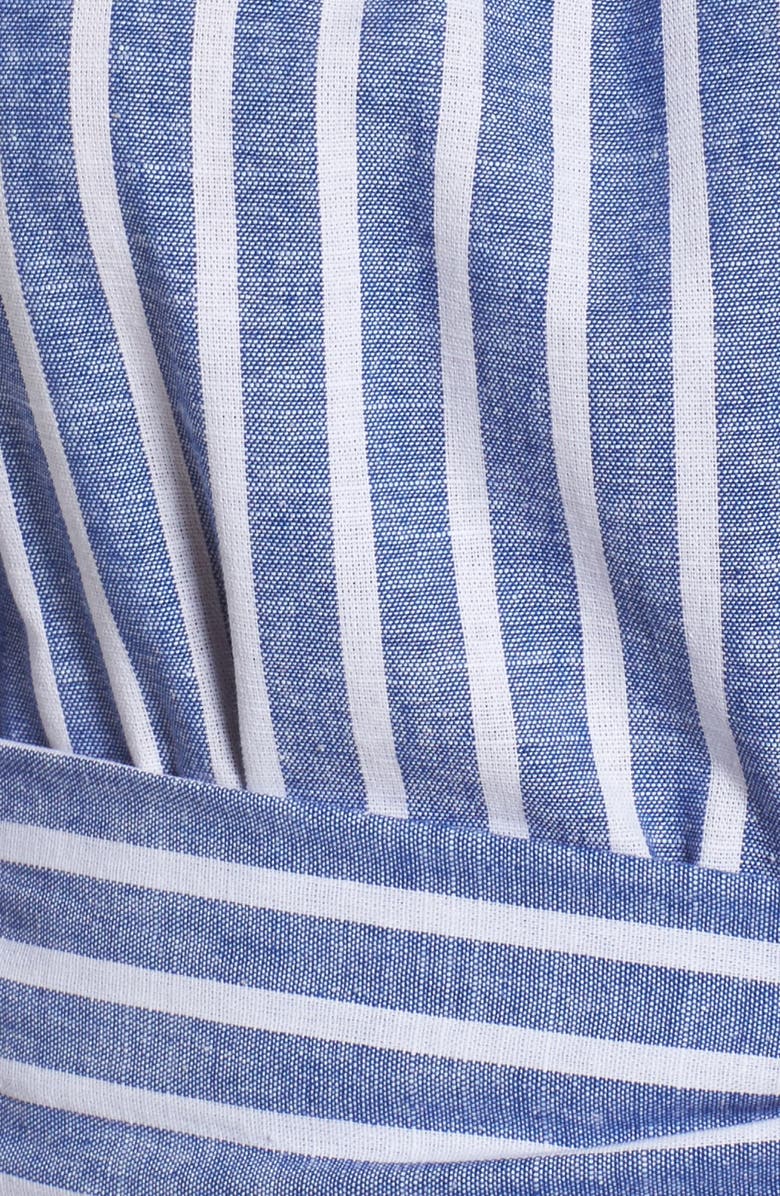 Eliza J Off the Shoulder Tie Waist Dress, Alternate, color, 