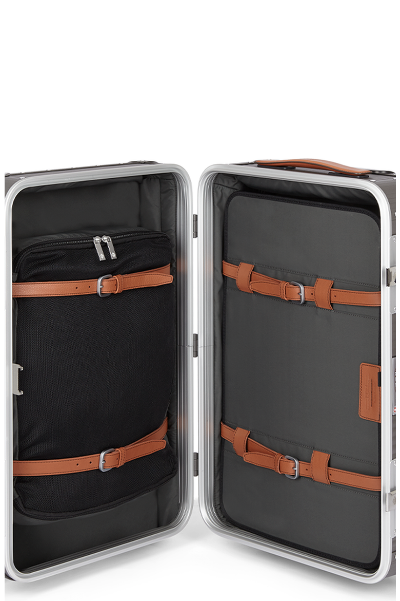 Bank Spinner 68 Suitcase, Alternate, color, Steel Grey