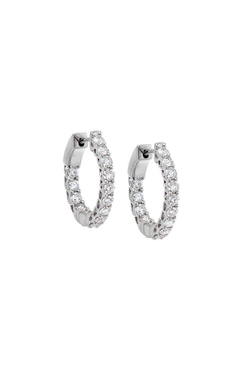 BY ADINA EDEN Diamond Inside & Out Hoop Earring 14K, Main, color, 