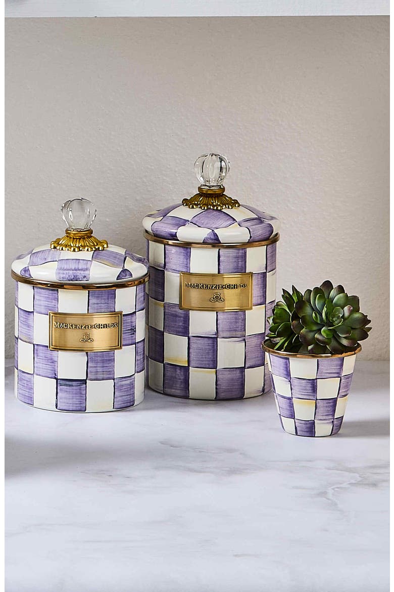 Violet Check Canister, Alternate, color, VIOLET