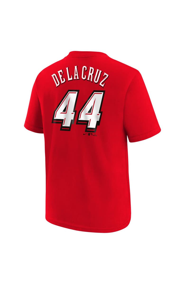 Nike Toddler Nike Elly De La Cruz Red Cincinnati Reds 2025 MLB Speedway Classic Name & Number T-Shirt, Alternate, color, Red
