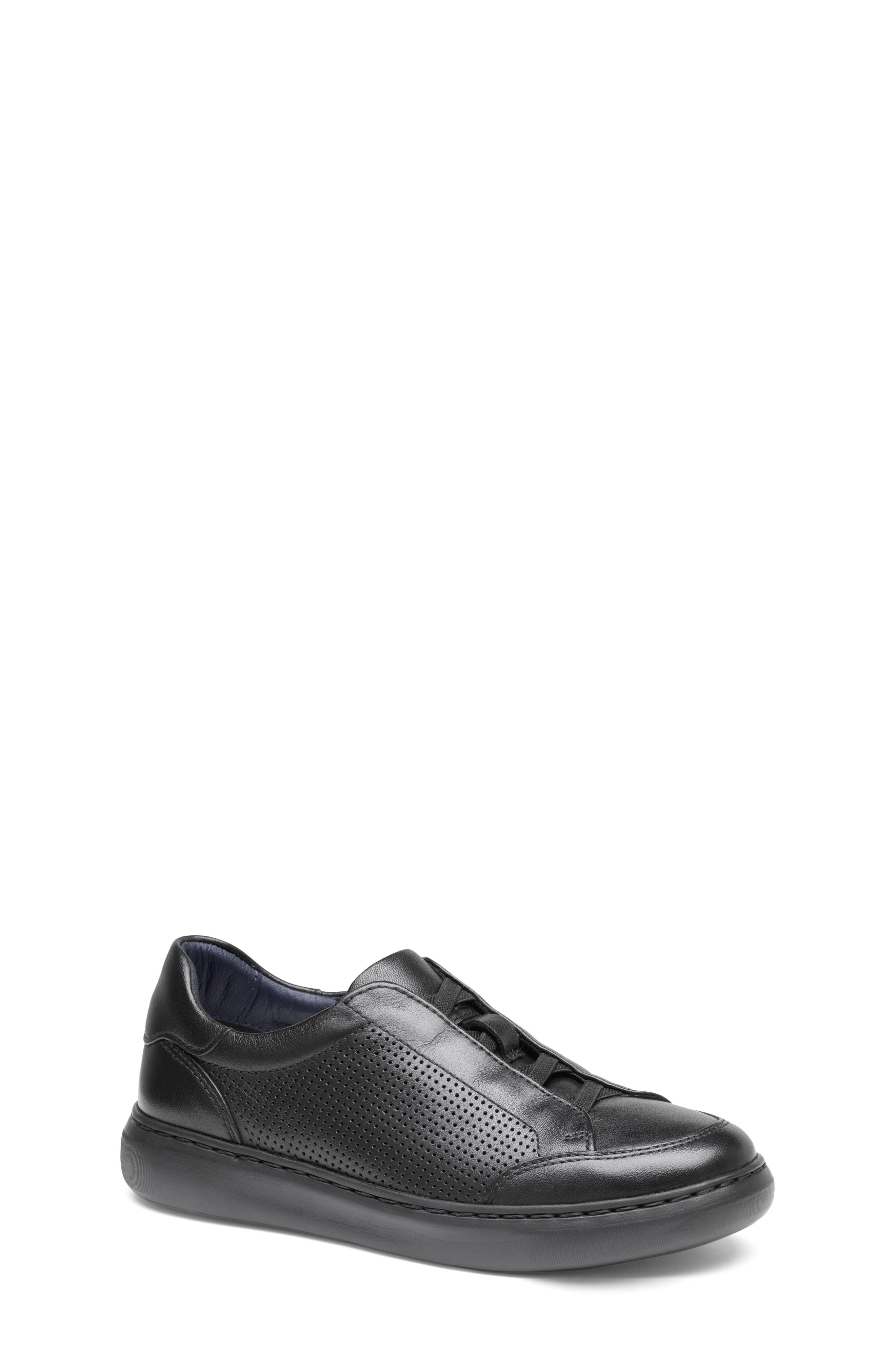 Kids' Anders Sneaker, Main, color, BLACK FULL GRAIN