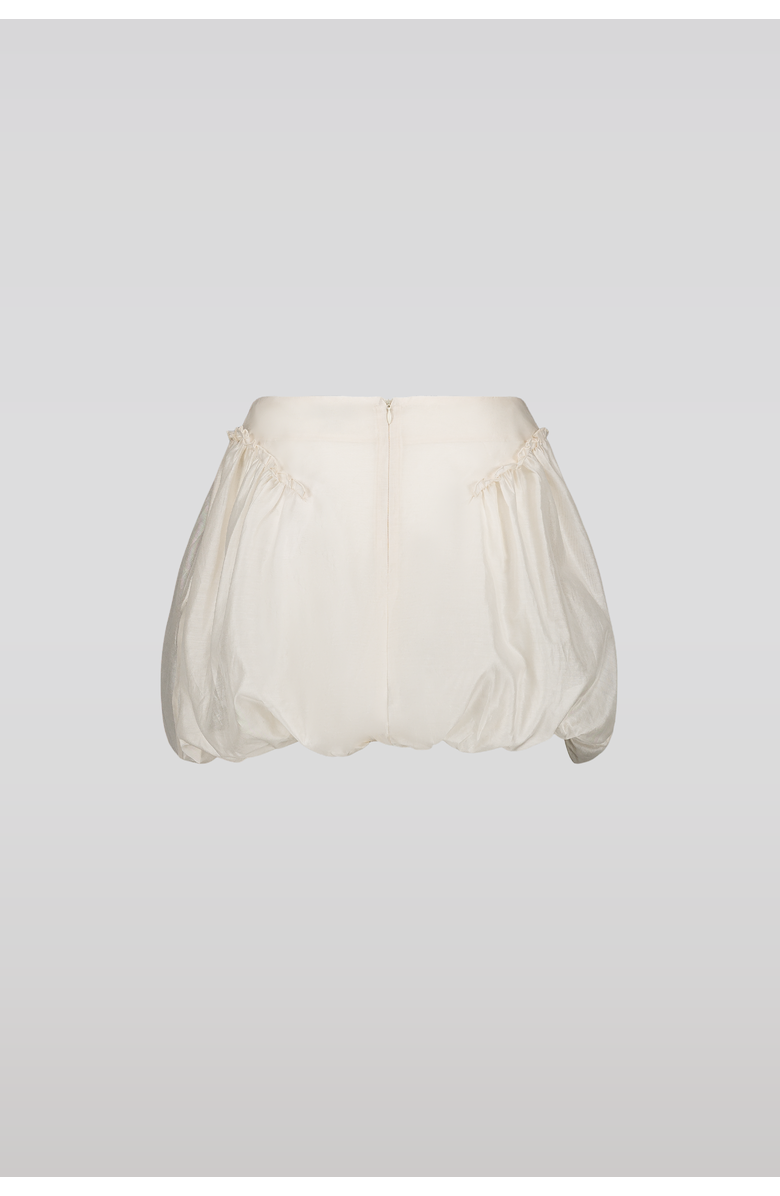 SAEMDI Bubble Mini Skirt, Alternate, color, Cream