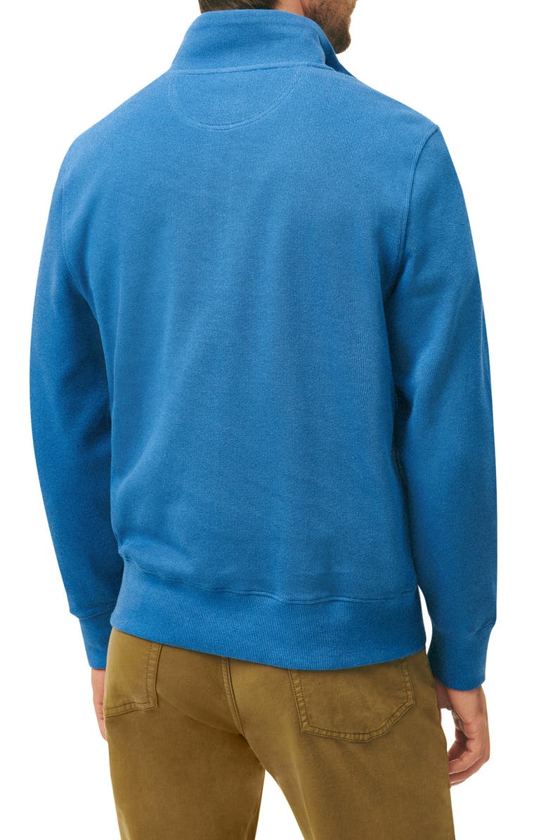 Brooks Brothers Cotton French Rib Half-Zip Sweater, Alternate, color, 