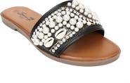 Seven7 Embellished Slide Sandal