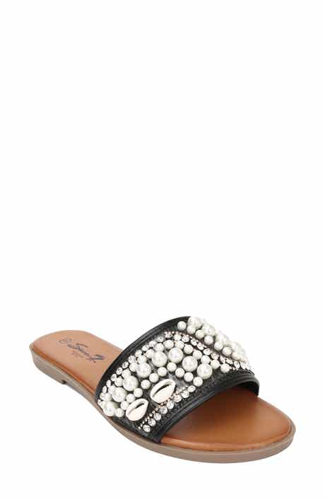 Seven7 Embellished Slide Sandal