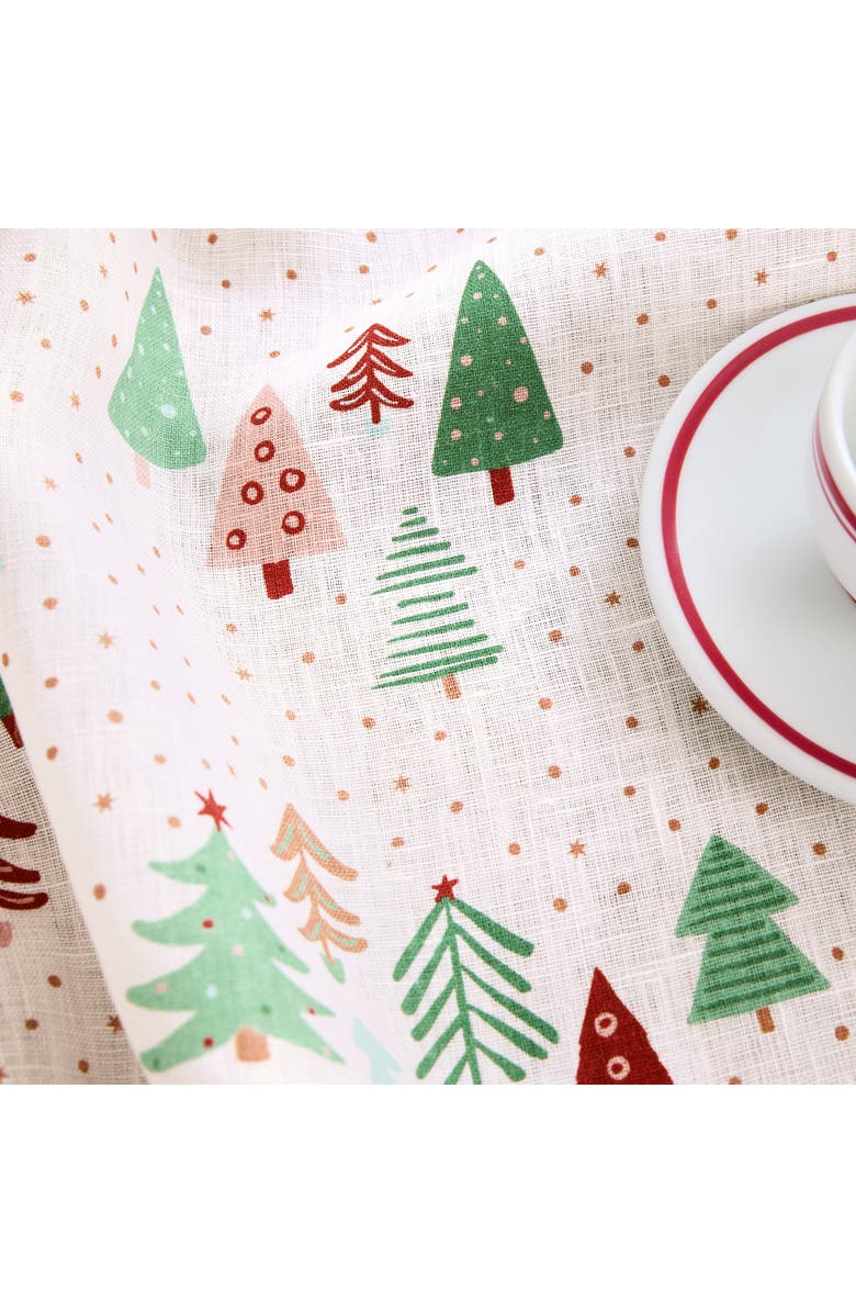 Solino Home Linen Table Throw - Modern Christmas, 52" x 52", 52" x 52", Alternate, color, Modern Christmas