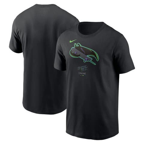 Men's Nike Black Tampa Bay Rays City Connect Large Logo T-Shirt