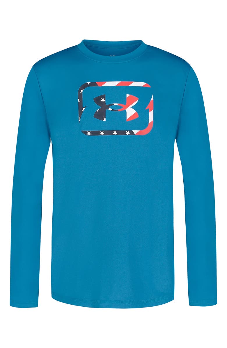 Under Armour Kids' Freedom Hook Long Sleeve Graphic T-Shirt, Main, color, 