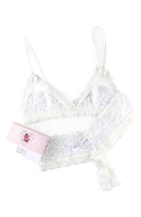 Honeymoon Lace Bra & Crotchless Thong Set