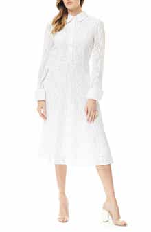 BY DESIGN Ellen Lace Long Sleeve Shirtdress