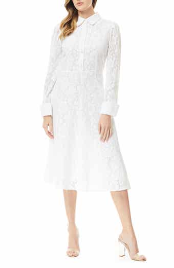 BY DESIGN Ellen Lace Long Sleeve Shirtdress