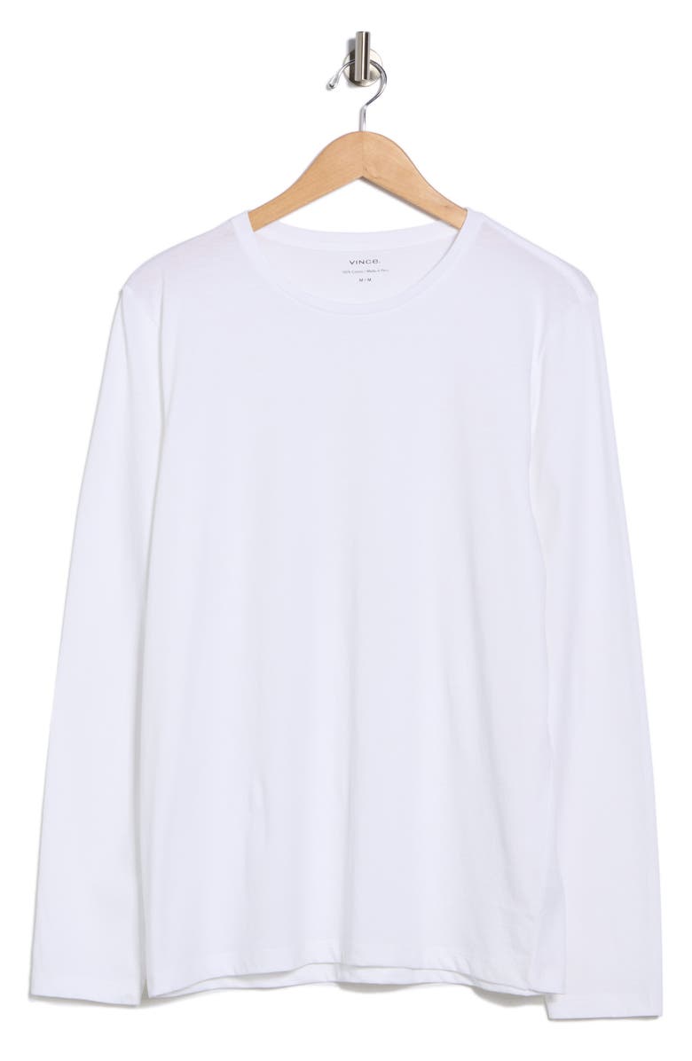 Crewneck Long Sleeve Cotton Knit T-Shirt