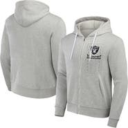 NFL X DARIUS RUCKER Men's NFL x Darius Rucker Collection by Fanatics Heather Gray Las Vegas Raiders Domestic Full-Zip Hoodie