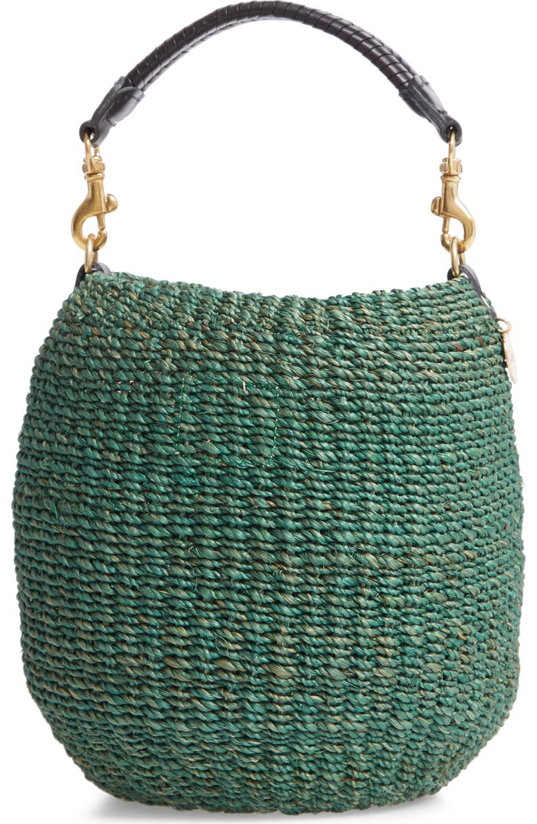 Clare V. Pot de Miel Top Handle Straw Basket Bag, Alternate, color,