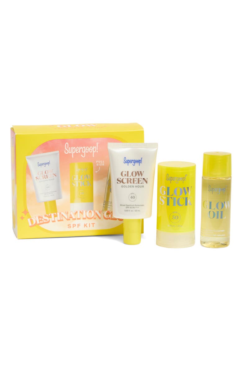 Supergoop!<sup>®</sup> Destination Glow 3-Piece SPF Travel Kit $72 Value, Alternate, color, 
