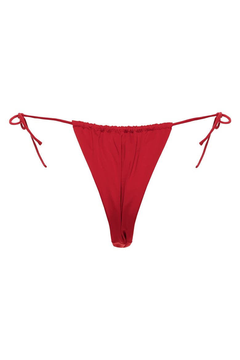 Alexis Thorn Solids Bikini Bottoms, Alternate, color, RED