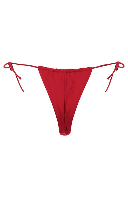 Agua Bendita Alexis Thorn Solids Bikini Bottoms In Red
