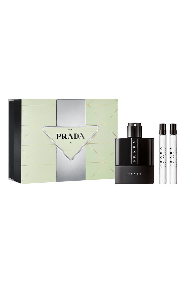 Prada Luna Rossa Black Eau de Parfum Set, Main, color, 