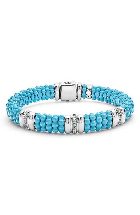 Blue Caviar Diamond 3-Link Bracelet