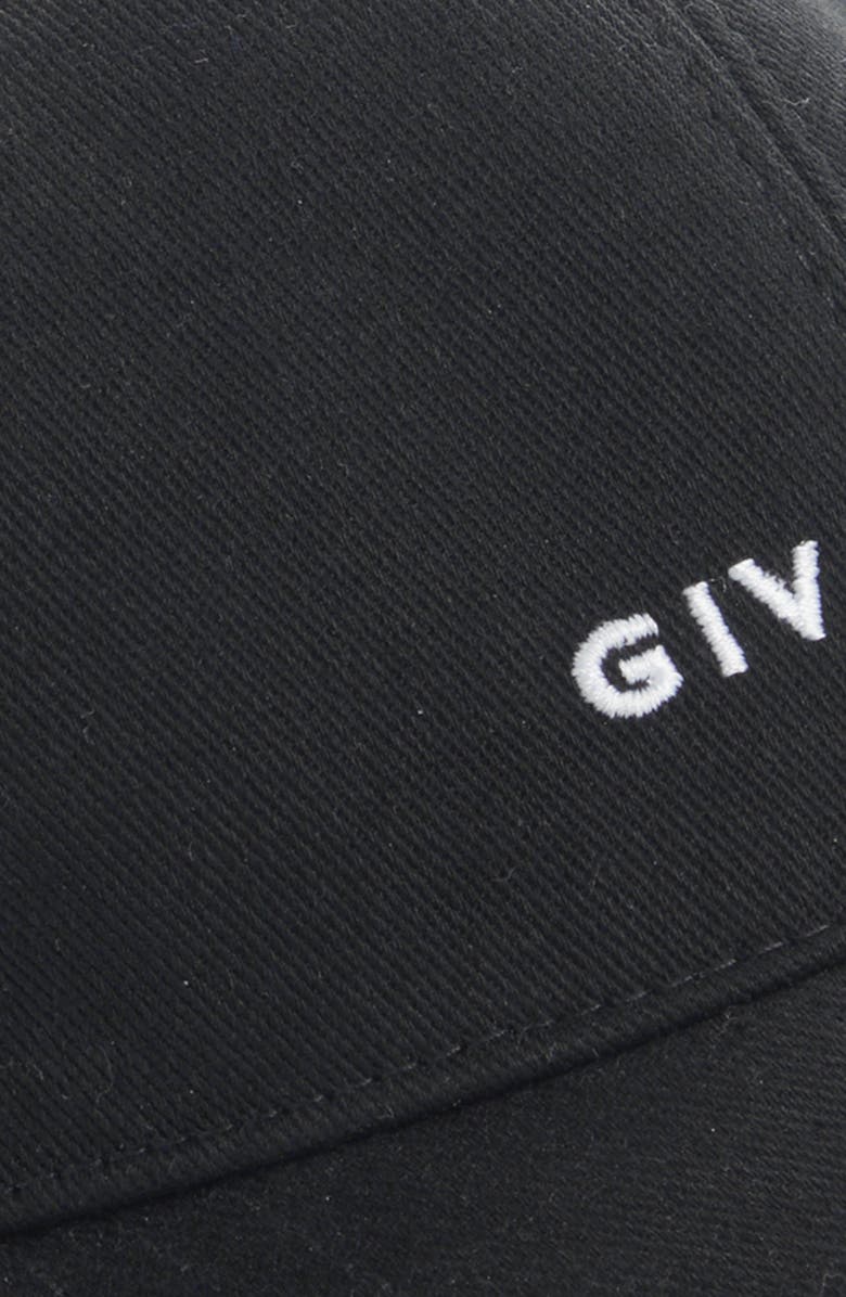 Givenchy Small Logo Embroidered Baseball Cap, Alternate, color, Black