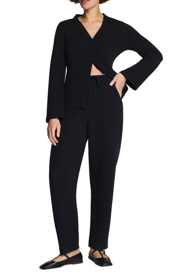 AirEssentials® French Rib Ankle Pants, Alternate, color, VERY BLACK